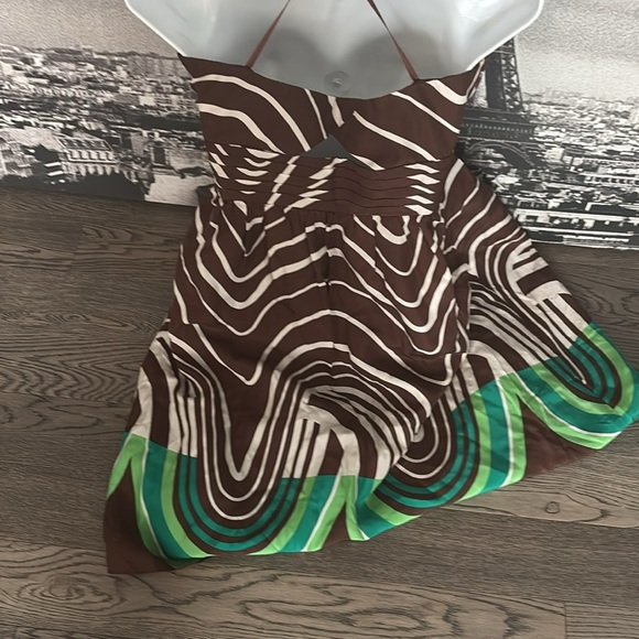 Max & Cleo chocolate brown silk strapless Dress NWT - Picture 12 of 14